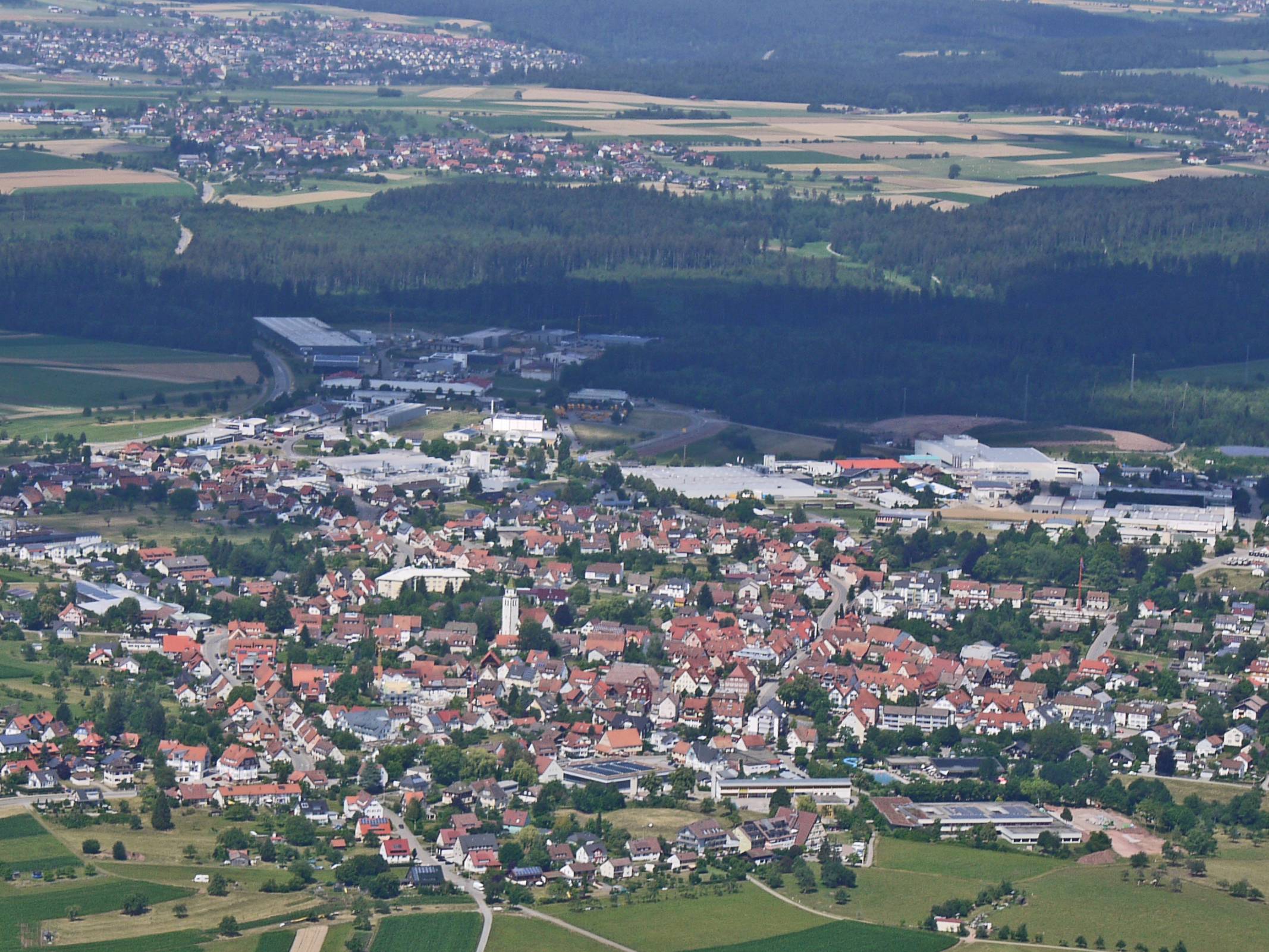  Luftbild Pfalzgrafenweiler mit Gewerbegebiet - Helmut Genkinger Pfalzgrafenweiler 